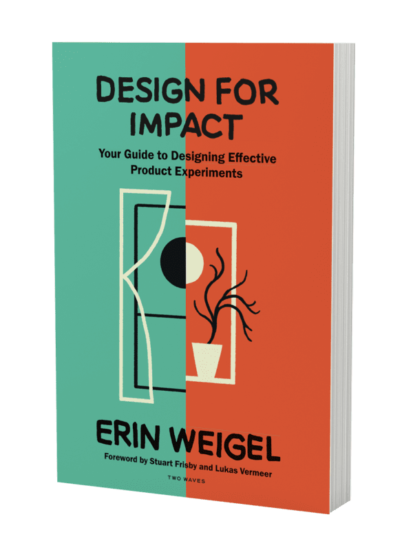 Design for Impact paperback book by Erin Weigel.