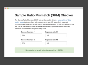 SRM calculator UI